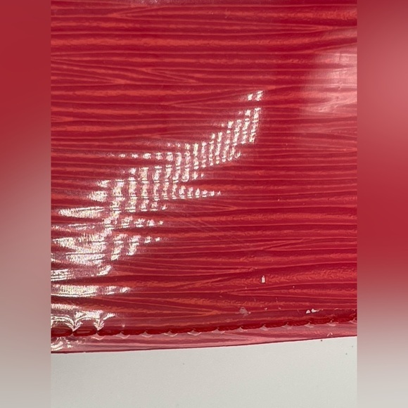 Louis Vuitton Red Translucent Epi Plage Pochette - Picture 6 of 9